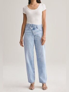 Agolde Light Blue Criss Cross Jeans